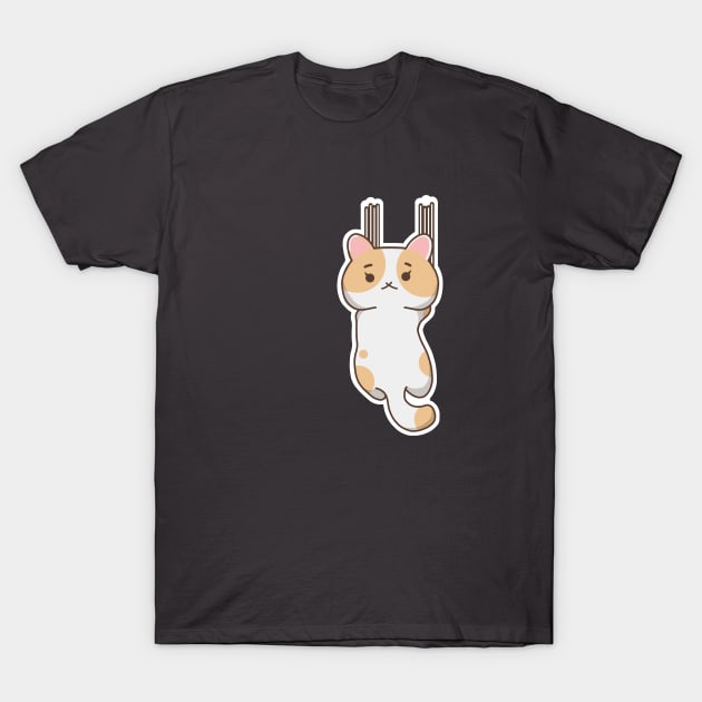 Cat coming Down! T-Shirt by JulenDesign